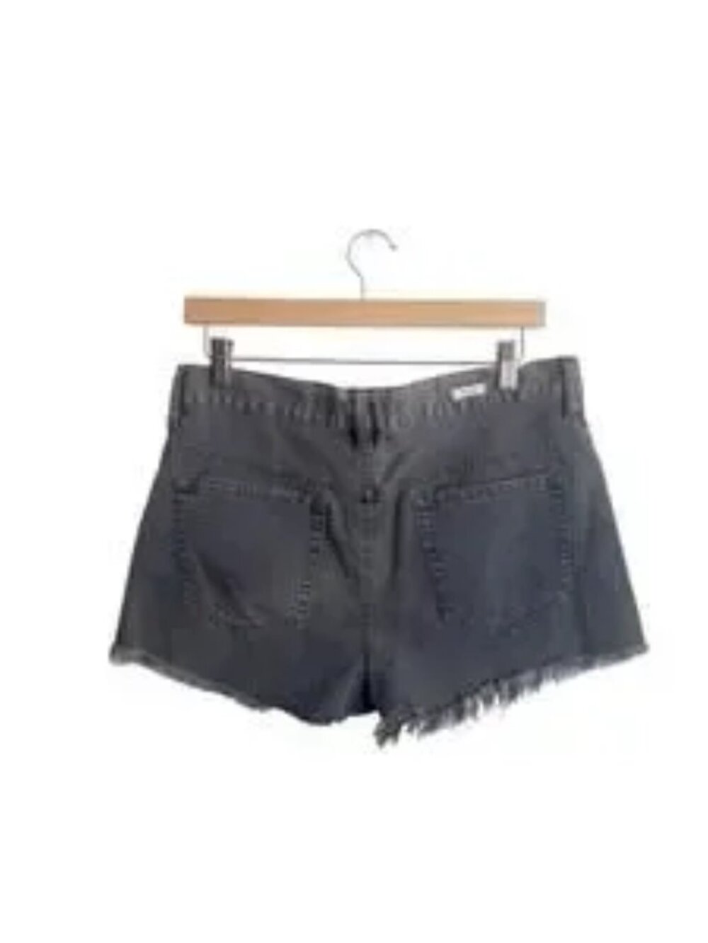 Gray Cutoff Denim Shorts - Picture 2 of 5